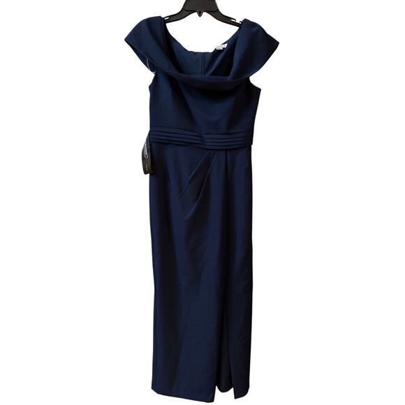 Kay Unger Anastasia Gown - Dark Midnight Blue - Size 6 - Picture 4 of 7